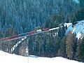 The viaduct with the Arosa Express