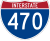 Interstate 470 marker