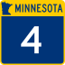 Trunk Highway 4 marker