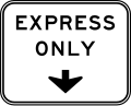 R3-44b Express lane only (Overhead)