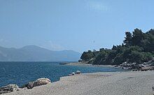 Small beach in the region of Panagopoula.