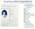 A 1928 reprint of 1887 wanted poster for Piłsudski. Translated into Polish