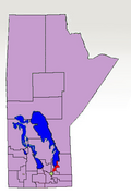 The 1998-2011 boundaries for Selkirk highlighted in red.