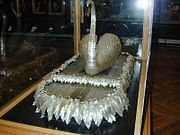 The Silver Swan at the Bowes Museum, Barnard Castle, Teesdale, County Durham, England.