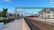 View of the platforms and tracks