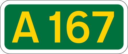 File:UK road A167.svg