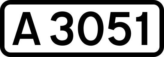 File:UK road A3051.svg