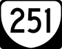 State Route 251 marker