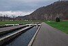 Raceway used at a fish hatchery