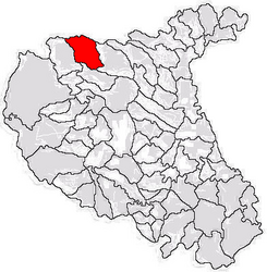 Location in Vrancea County