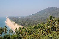 Sandy beaches dotted with swaying coconut palms are a ubiquitous sight along the Malabar coast