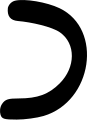 The hypodiastole separated words before the use of spaces.