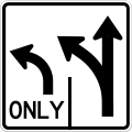 R3-8L Advance intersection lane control (two lanes) (left)