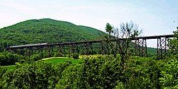 The Moodna Viaduct, a major local landmark