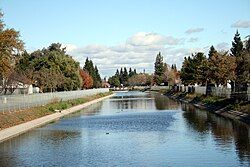 Part of the large canal system in the Pocket