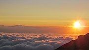 View of Mount Ruapehu from close to the summit of Mount Taranaki