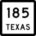 State Highway 185 marker