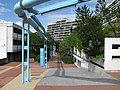 Connollystraße above ground for pedestrians and cyclists