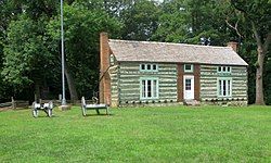 Grant's log cabin in 2015, located on Grant's Farm in Grantwood Village