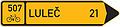 Route indicator for cycles (single destination)