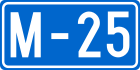 M25 highway shield}}