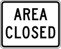 EM2-1 Area Closed