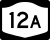 New York State Route 12A marker