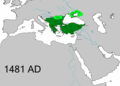 Ottoman Empire (1299–1922 AD) in 1481 AD.