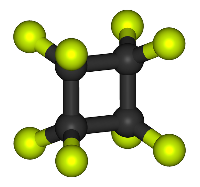 File:Perfluorocyclobutane 3D.png