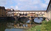 Ponte Vecchio, which spans the Arno river