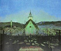 Natt painting by Harald Sohlberg from 1904 (titled Night)