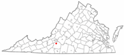 Location in the state of Virginia