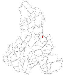 Location in Harghita County