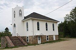 The Methodist Episcopal church in Faithorn, built in 1921