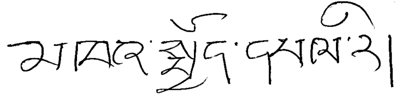 File:Khecheopalri Tibetan-handwriting.png