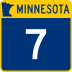 Trunk Highway 7 marker