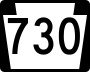 Pennsylvania Route 730 marker