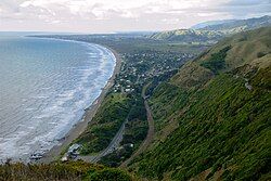 Paekākāriki beach and township