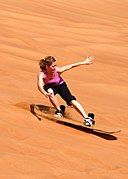 Sandboarding in Dubai