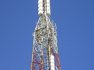 Close up view of Sugarloaf Communications Tower.