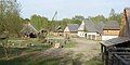 Řepora, a replica of a 14th-century rural settlement, is located in an abandoned claypit between Stodůlky and Řeporyje