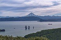 Three Brothers rocks in the Avacha Bay