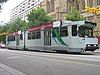 A B2 class tram on route 8 in Swanston Street in 2008