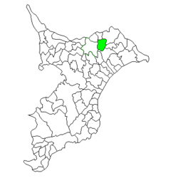 Location of Taiei in Chiba Prefecture