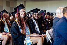 Photos of SU graduates at commencement.