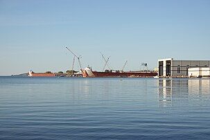 Fincantieri shipyard in Sturgeon Bay, September 2021