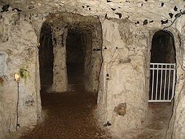 Chapel in the underground city of Naours