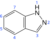 Skeletal formula with numbering convention