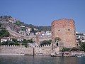 Kızıl Kule (Red Tower) built between 1221–1226 by Kayqubad I in Alanya,Turkey