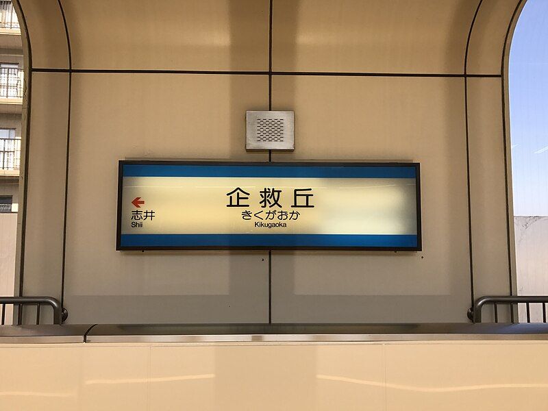 File:Kikugaoka Station Sign.jpg